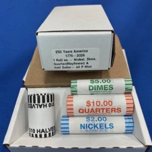 250 Years 2026 Collection of American Coin Rolls P Mint