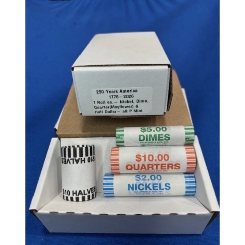 250 Years 2026 Collection of American Coin Rolls P Mint