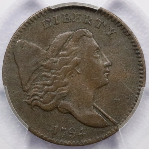 1794 Liberty Cap Half Cent C-2a Small Edge Letters - PCGS VF