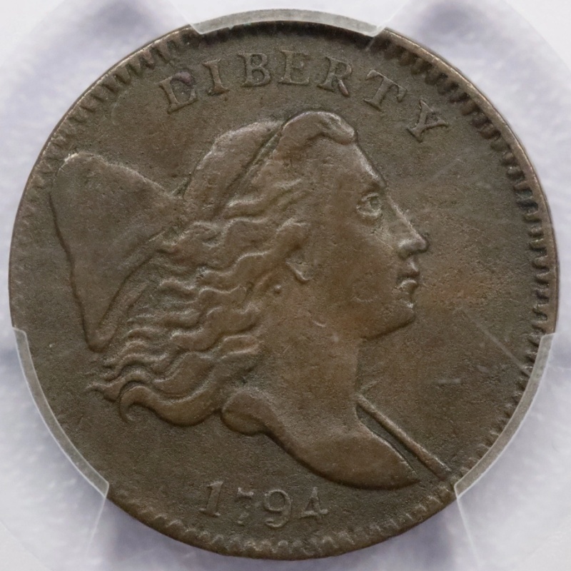 1794 Liberty Cap Half Cent C-2a Small Edge Letters - PCGS VF